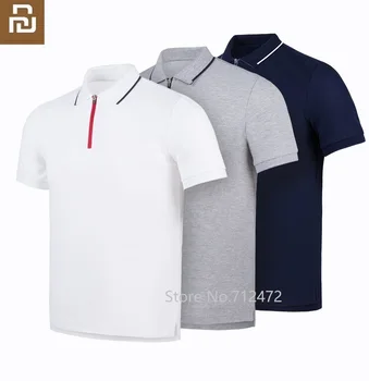 

Youpin Youpin men Fashion CoolDry quick drying casual Polo shirt Mesh Soft skin Comfortable man Short sleeve Slim Polos Clothes