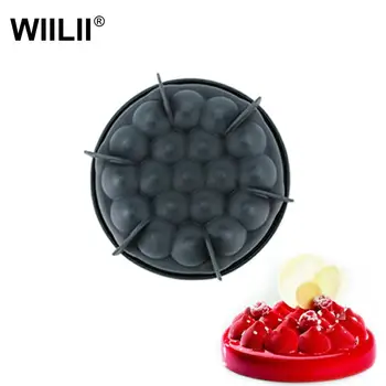 

3D Bubble Stone Silicone Cake Pan For Baking Mousse Dessert Cake Mold DIY Ice Cream Brownie Bakeware Non Stick Baking Tools