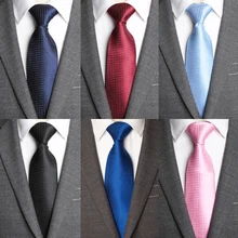 

Men Tie Business Classic Fashion Lattice Neckties Gravata Jacquard Necktie Man's Wedding Dress Ties Shirt Accessories