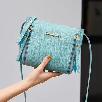 

2020 Women Bag Bag Mini Small Square Pack Handbag PU Leather Crossbody Bag Mobile Phone Shoulder Women Messenger Bags SAC
