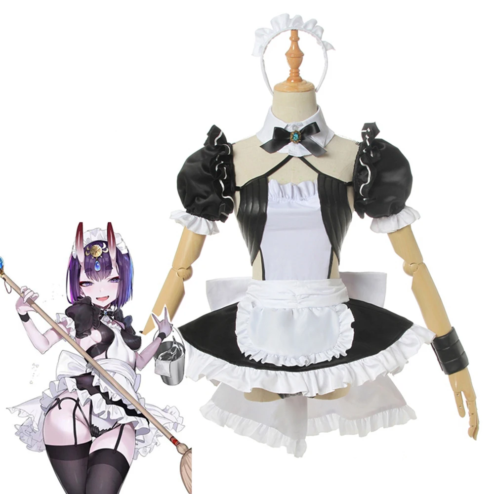 2020 модное платье служанки Fate Grand Order Shuten douji Cosplay Shuten-douji костюм FGO пикантный женский