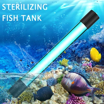 

110/220V Aquarium UV Sterilizer Lamp Light Bulb Fish Tank Submersible Pump Germicidal Clean Sterilization Lamp Cleaning Tools