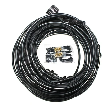 

Mist Cooling System, 60 Feet (18M) Portable 1/4 Inch Outdoor Garden Patio Misting Cooling System Cool System for Lawn