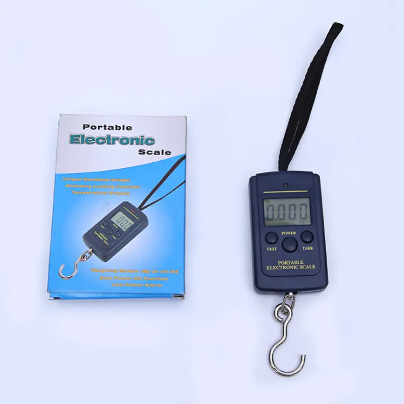 Черные ЖК-Мини-Электронная шкала цифровые весы 0 01 кг-40 кг Подвесные вес багажа