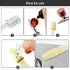 12pcs Nail Polish Paint Airbrush Nail Ink Use For Airbrush Spray Gun Color Painting Stencil Making Hollow Pattern Nail Art Tools 5
