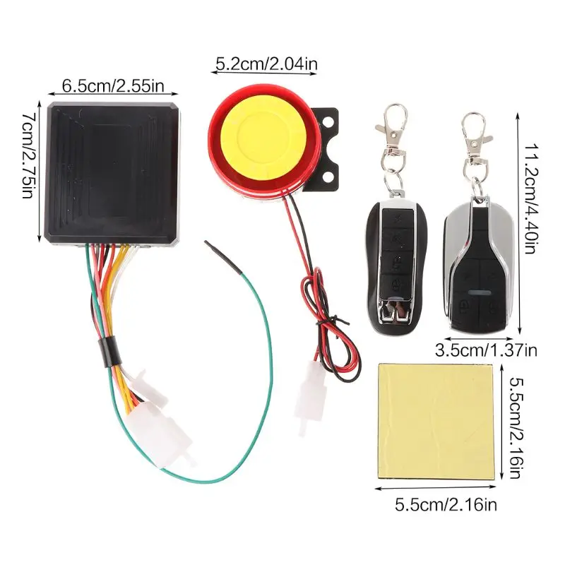 12V мотоцикл велосипед Противоугонная охранная сигнализация Системы дистанционного Управление запуск двигателя