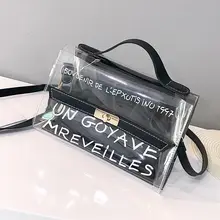 Местная Стоковая Роскошная Брендовая женская прозрачная сумка из прозрачного ПВХ маленькая сумка-мессенджер желе женские сумки через плечо сумки на плечо