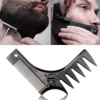 

Kemei Beard Comb Shaping Brush Styling Tools Template Grooming Kit Facial Hair Trimmer