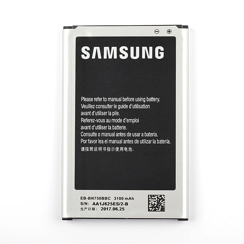 samsung высококачественный EB-BN750BBC аккумулятор для Galaxy Note 3 Neo N7502 SM-N7505 N750 N7508V с NFC 3100mAh