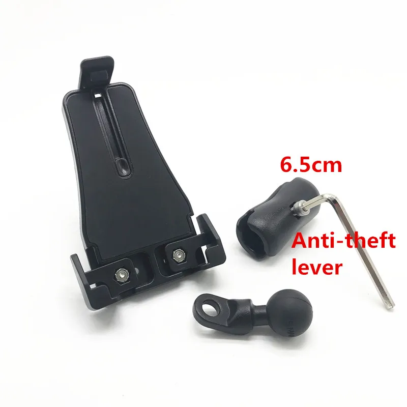 Anti-theft kit Крепление сотового телефона держатель+ 1/4-20 Женский резьбовое отверстие с/1-дюймовым шариковым+ двойная розетка+ зеркало заднего вида с установочный комплект - Цвет: Anti-theft kit