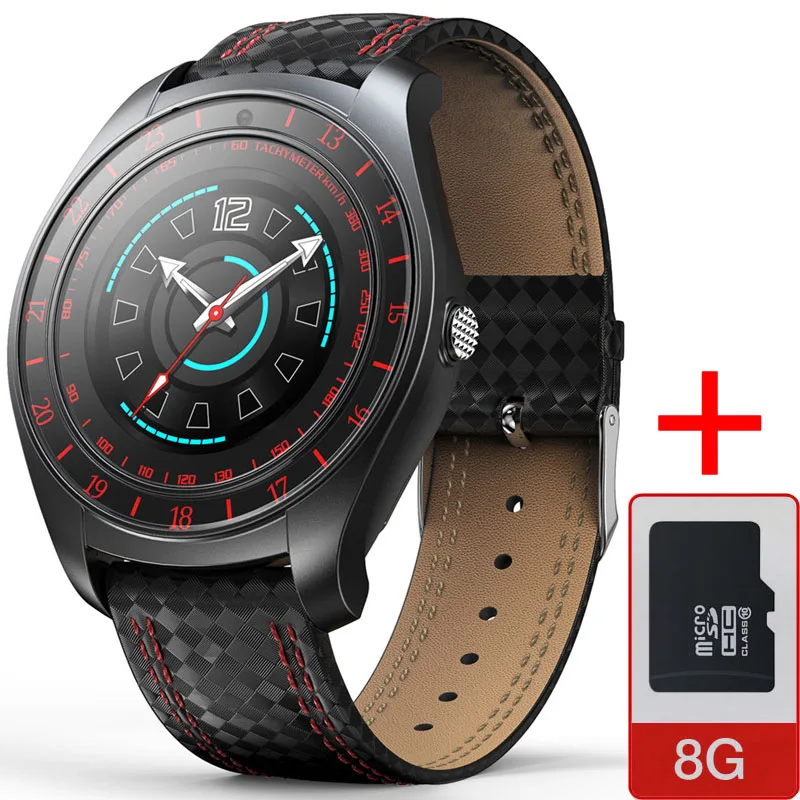 V10 Смарт-часы для мужчин с камерой Bluetooth Smartwatch Шагомер монитор сердечного ритма с sim-картой TF наручные часы для Android - Цвет: red add 8G