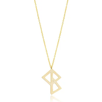 

Success Means Vikings Symbol Design Turkish Handmade 925 Silver Sterling Necklace