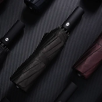

NEW Automatic umbrella Three-folding Plaid umbrella for men 10 Bones Anti-UV parapluie folding women Umbrella rain women