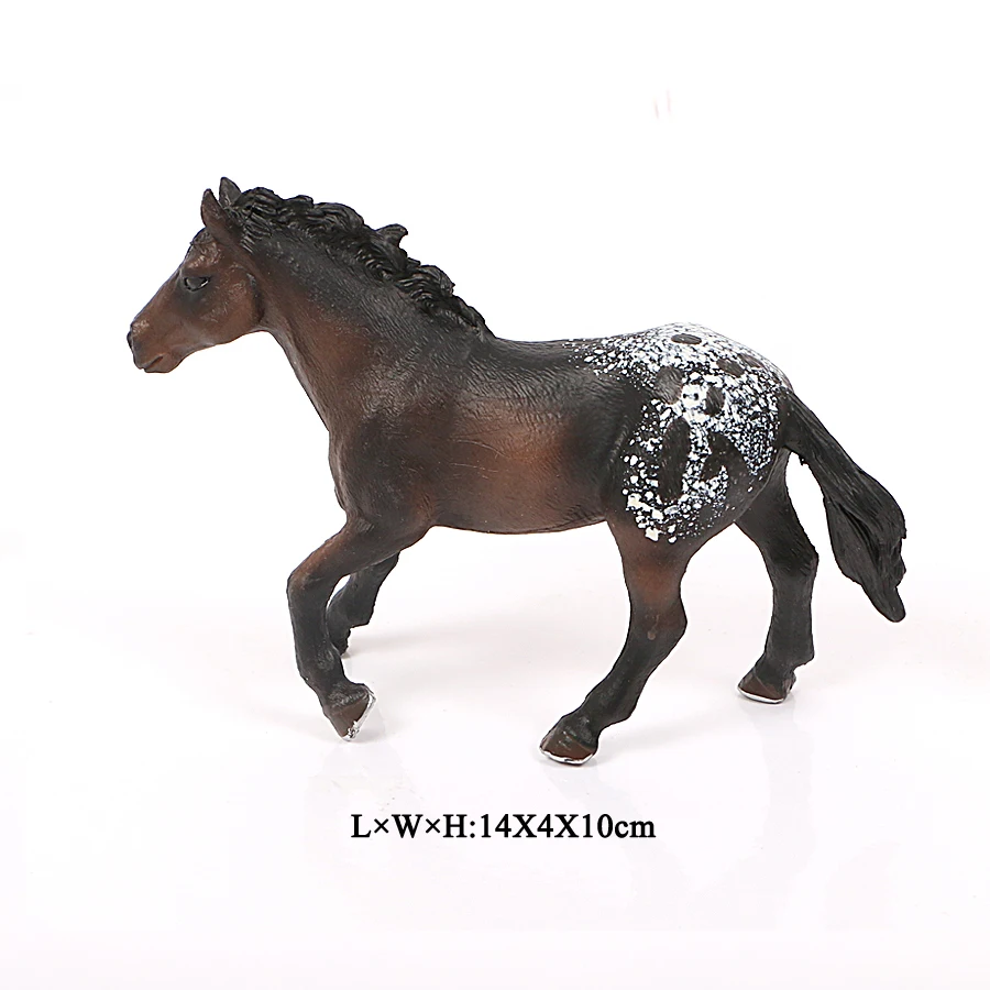 32 Животные на ферме, модели лошадей, Appaloosa, гарвардский ганновер, Clydesdale Quarter Arabian Horse, фигурки, цельная игрушка для детей - Цвет: 32