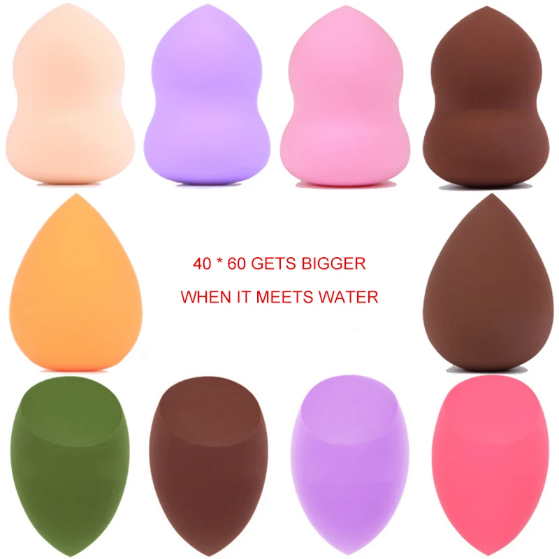 1 шт. спонж для макияжа компактный гладкий аксессуары тип капли| |