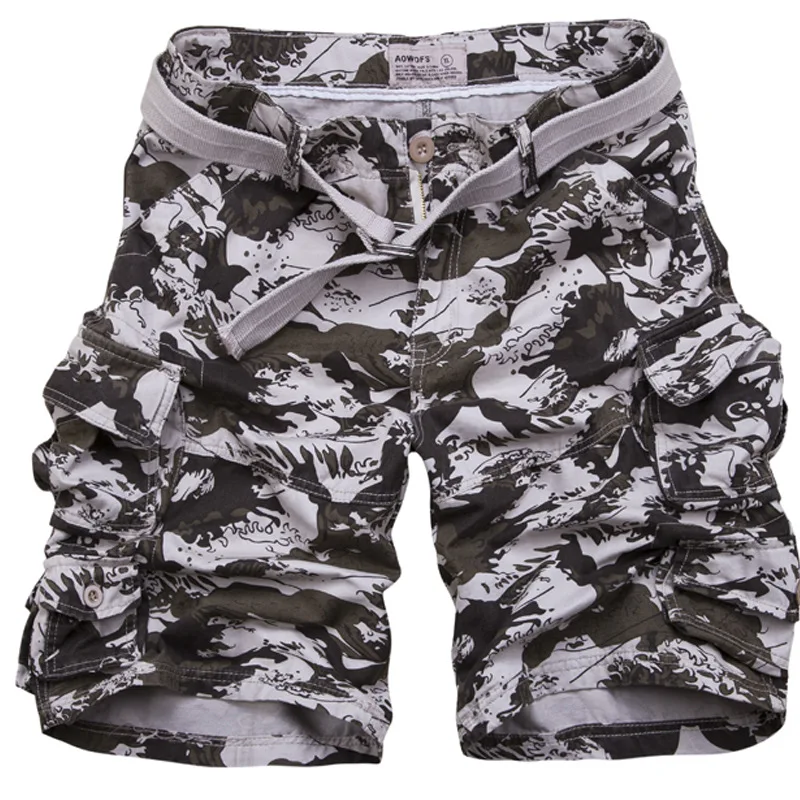 Высокое качество летние camoflage военные мужские комбинезоны повседневные свободные шорты с несколькими карманами оптом хлопковые короткие брюки для мужчин