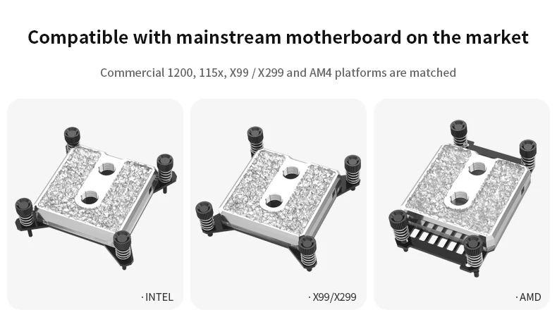 Barrow intel cpu uso bloco de água