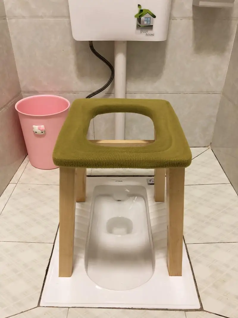 Old Man Potty Chair Solid Wood Pregnant Women zuo bian deng Wood Pedestal Pan Simplicity China Mobile Commode Chair Toilet Elder