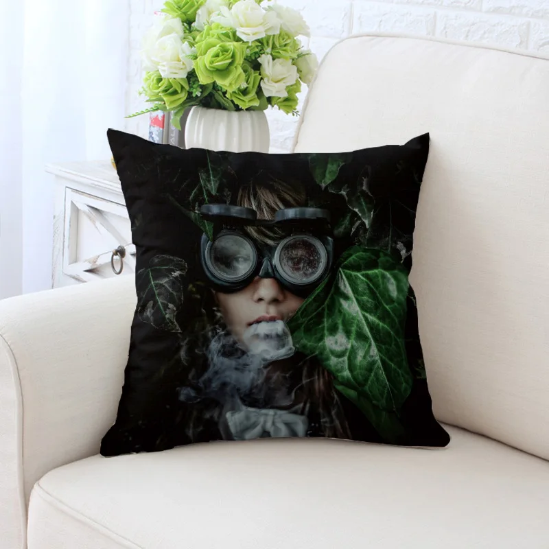 BZ091-31 New Lady Portrait Cushion Cover Marilyn Monroe Super Woman Stars Pillow Cover High Quality Polyester Twill PillowCase Decorative - Цвет: BZ091-31
