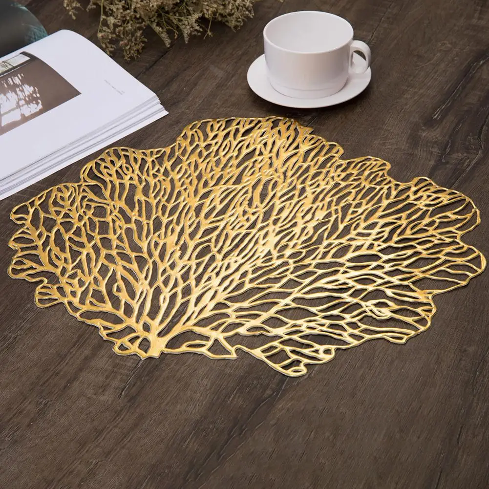 

Tree Shape Non-slip Hollow Coffee Tea Cup Coaster Pad Dinning Table Mat Decor