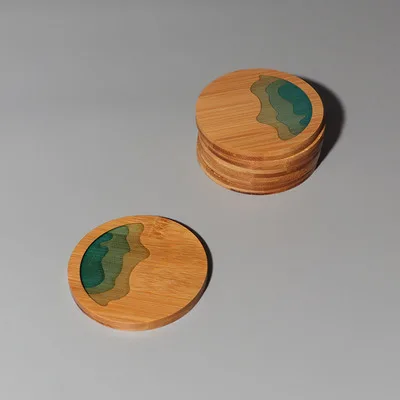 

Creative Tea Coaster Hsinchu Insulation Coaster Bamboo Household Personality Tea Ceremony Tea Mat Tea Set Accessories Teaware