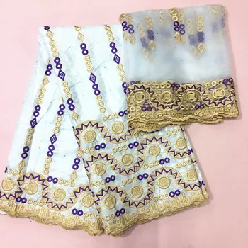 

STILL FLY bazin riche brocade 2019 nouveau white lace fabric with stones latest tissu african fashion women bazin 5+2yards/lot