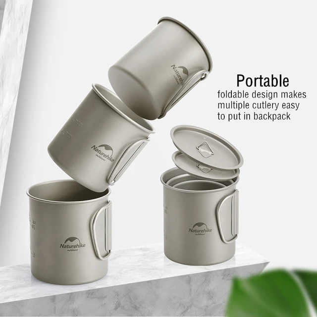 Outdoor Tableware Mug with Foldable Handle - Image 4