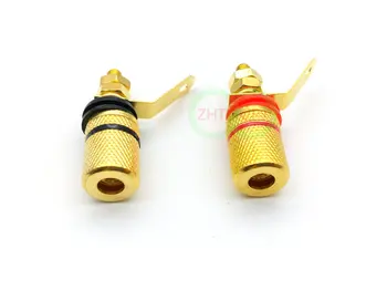

Gold Plated Audio speaker Binding Post Amplifier terminal for 4mm Banana Plug connector