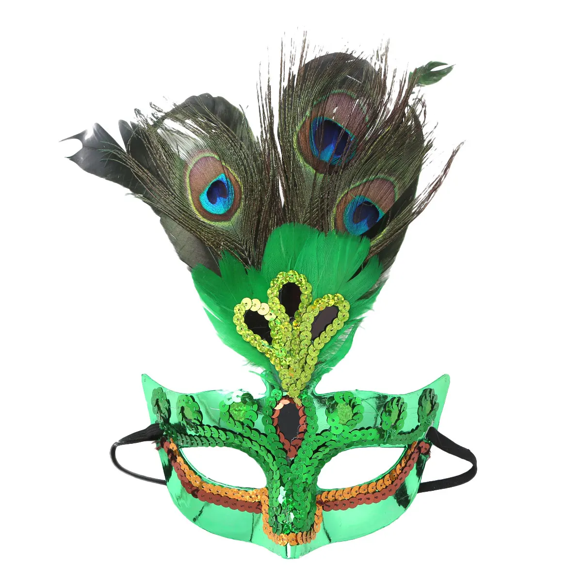 Женские блестящие маскарадные Вечерние Маски с перьями павлина, фестивальный Рейв, аксессуары для костюмированной вечеринки на Хэллоуин