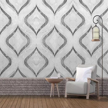 

Custom Papel De Parede 3D Geometric Modern Creative Abstract Marble Waterproof Mural Wallpaper For Living Room TV Background Art