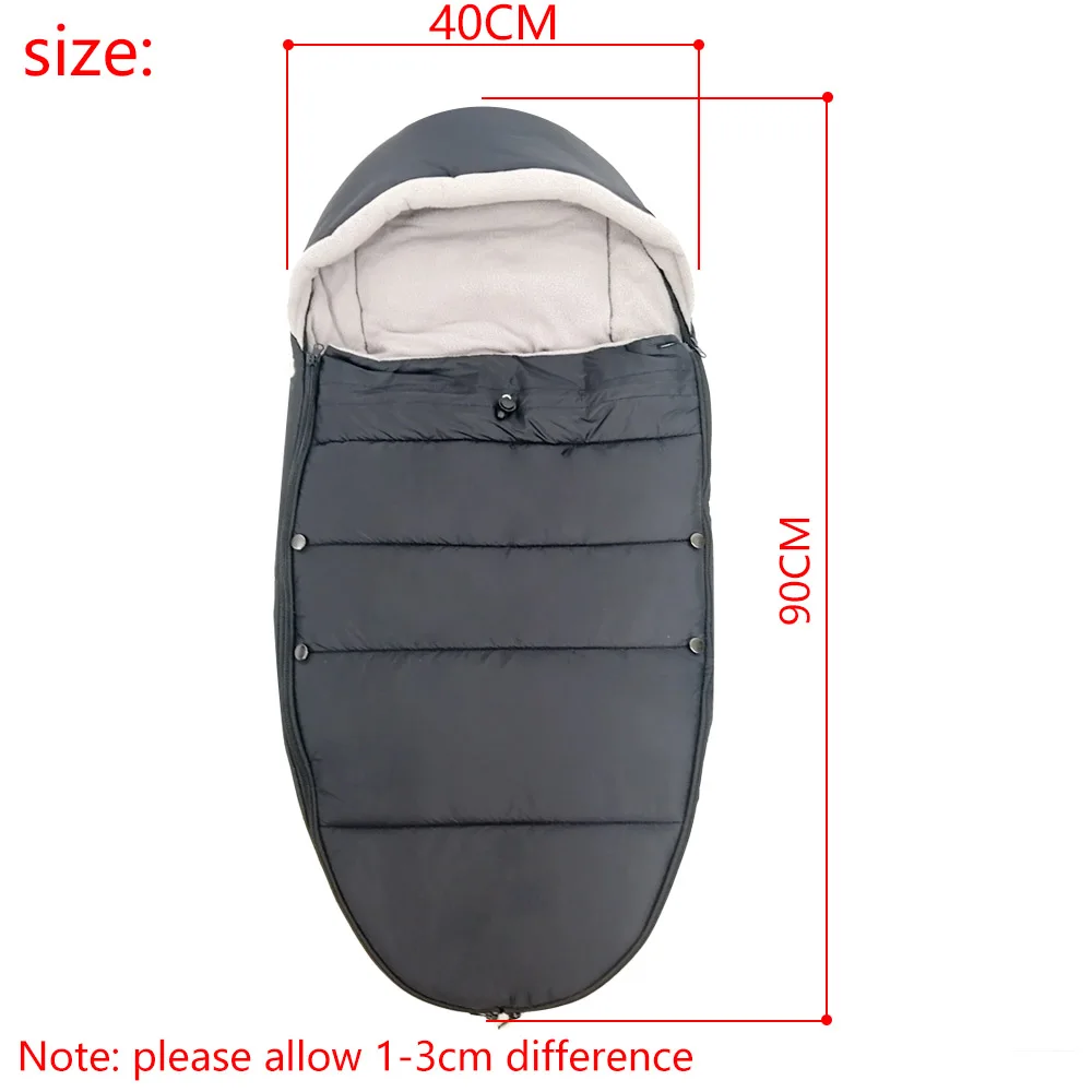 Winter Sleeping Bag Windproof Cover For Stroller Warm Sleepsacks Footmuff Cover Baby Blanket Swaddling Warp 3~24M