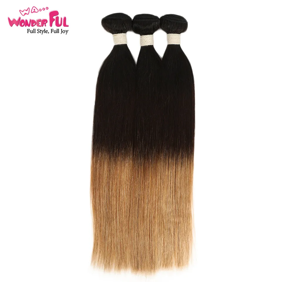 WA... замечательные прямые волосы 10 22 дюйма M Remy 1B/4/27 #1B/4/30 # перуанские 100%