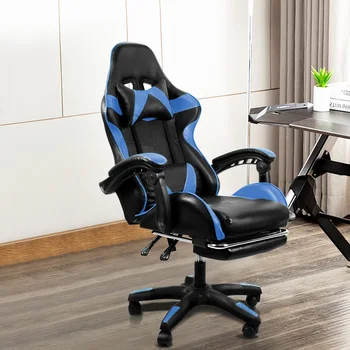 

Nidouillet Office Chair Gaming Chair High-quality Computer Chair Internet Cafe Racing Chair Workbench Chair with Headrest AB065B