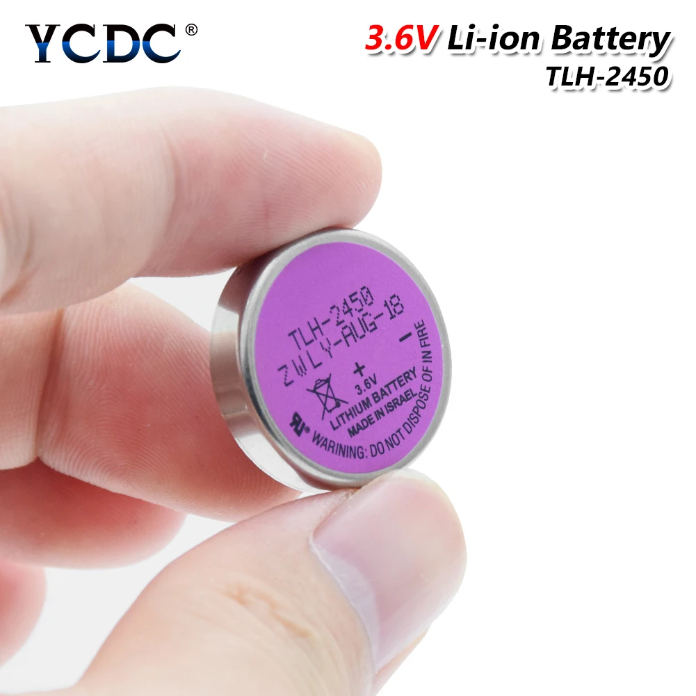 YCDC TLH-2450 ER2450 кнопочный аккумулятор 3,6 V 550mAh для контроля давления в шинах