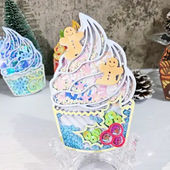 

NO.3 3D Christmas cake Metal Cutting Dies diy Dies photo album cutting dies Scrapbooking Stencil Card Making metal dies