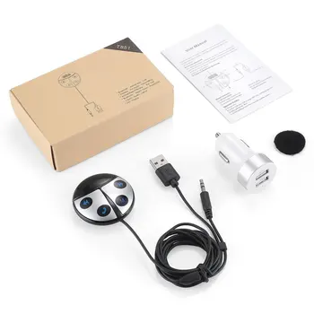 

Lovely Ladybug Shape Wireless Bluetooth Transmitter Receiver Bluetooth Car Kit Handsfree FM Modulator With LED Screen