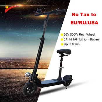 

36V500W Electric Scooter 73km Long Distance Rear Motor Wheel 21AH Battery Adult kick e scooter folding patinete eletrico Scooter