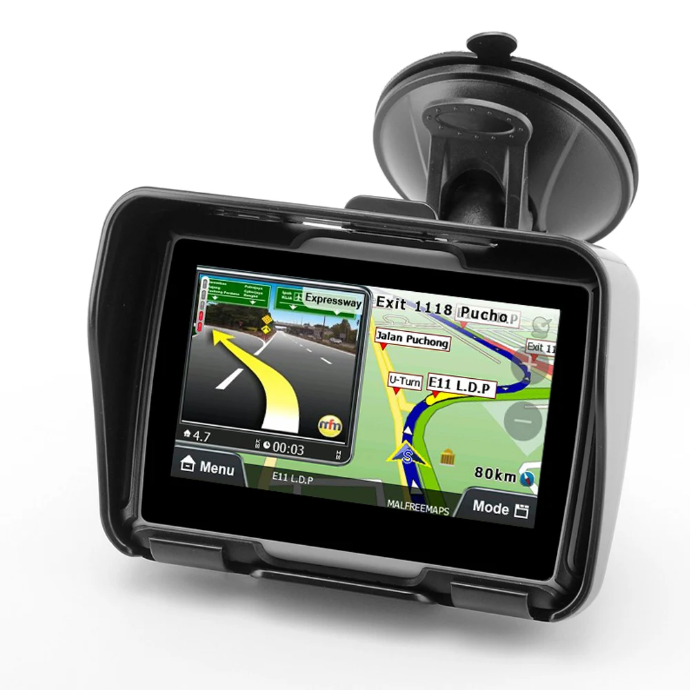 2019 4 3 дюймов сенсорный экран мотоцикл gps наружное портативное навигационное