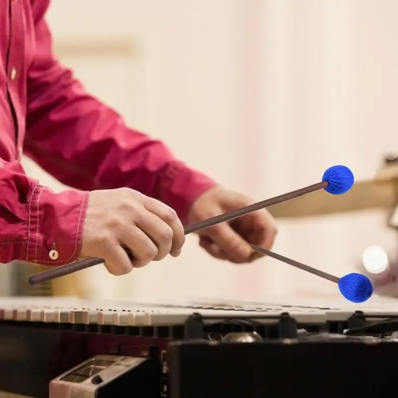 Прочный Marimba Mallets Классический Тонкий 1 пара Marimba Mallets ручки из бука ксилофон ударный инструмент Аксессуары