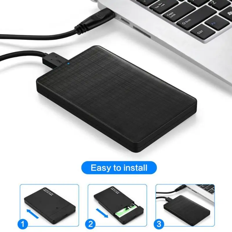 2,5 дюймов USB 3,0 HDD SSD чехол Micro USB 3,0 SATA жесткий диск Корпус 5,0 Гбит/с UASP высокоскоростной USB3.0 SATA3.0 адаптер HDD Чехол
