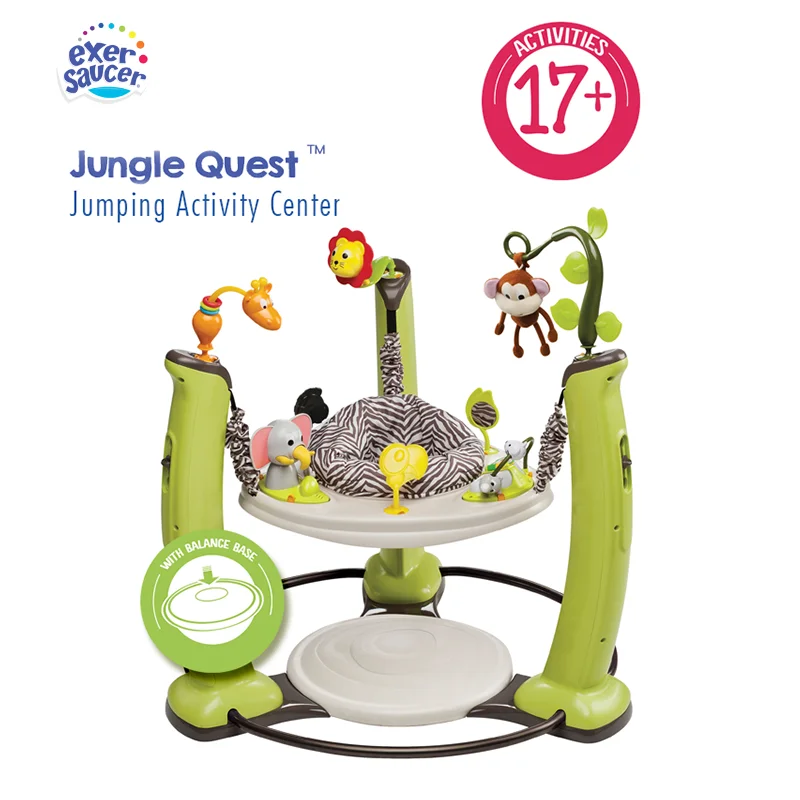 Exersaucer от Evenflo Jump & Learn Jungle Quest неподвижный джемпер детская игрушка | Мать и ребенок