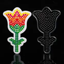 10 шт. DIY Peg доски Perler Хама 5 мм Гладильные бусины Peg доски цветок для девочек подарок детские развивающие игрушки для детей