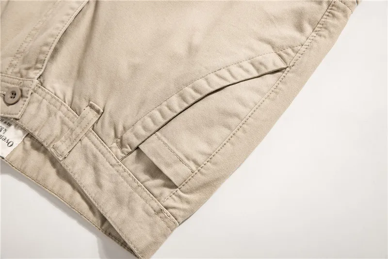 The New Men's Overalls Trousers Casual Cotton Multi-pocket Straight Tactical Cargo Pants Male Brand Black yellow Green