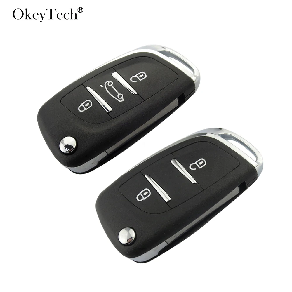 OkeyTech изменение откидной складной дистанционный ключ для автомобиля в виде