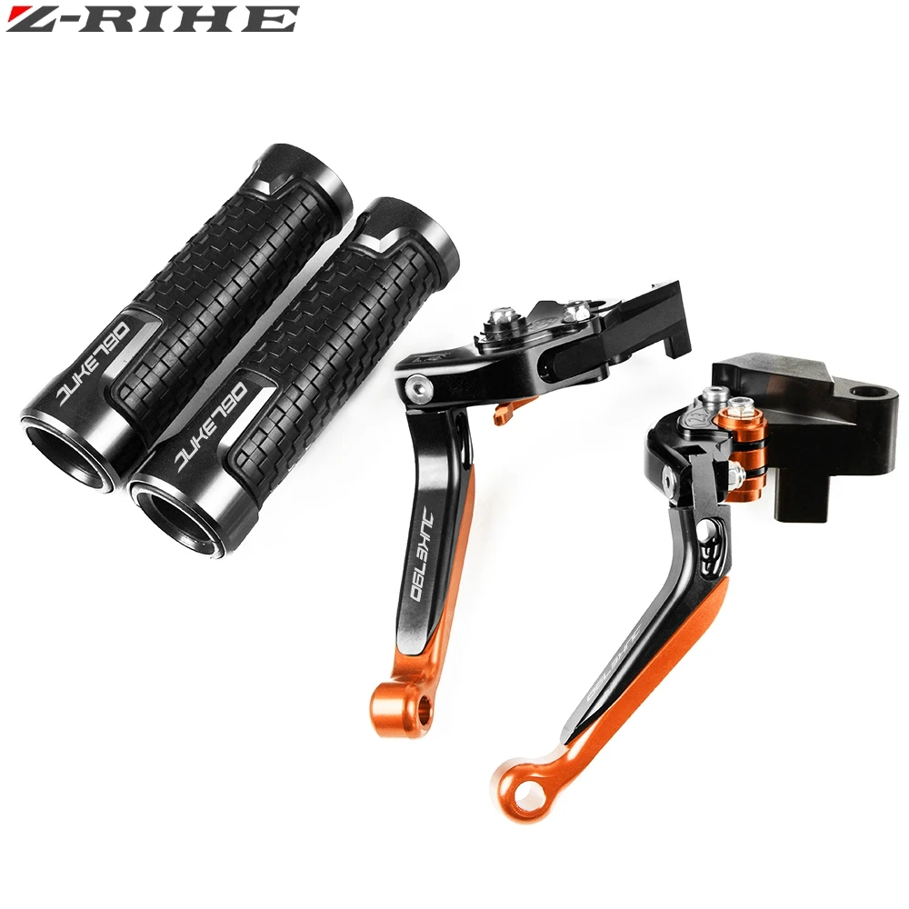 Для KTM 790 DUKE 790 790 DUKE аксессуары для мотоциклов CNC регулируемый тормозной рычаг сцепления ручные рукоятки 790 DUKE логотип