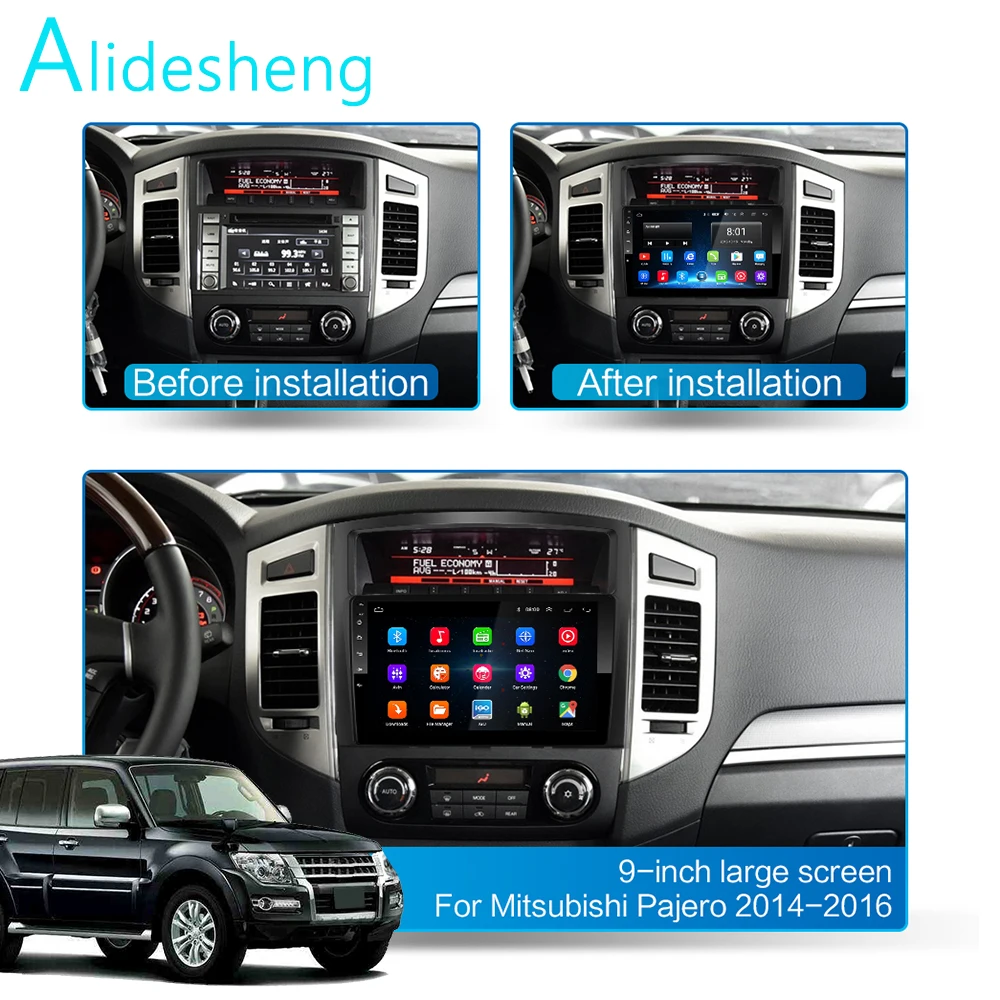 2G+ 32G IPS2.5D 36DSP Android 8,1 2 Din автомобильный dvd мультимедийный плеер gps для Mitsubishi Pajero V97 2006- navigatio Радио стерео