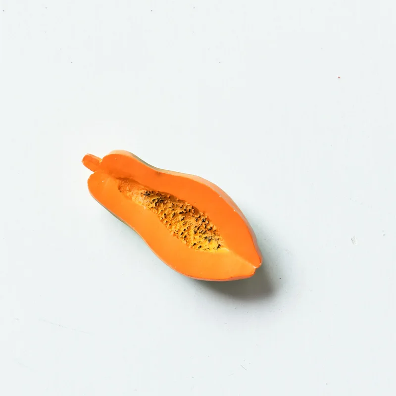 Скандинавские ins bionic холодильник для пищи паста Магнитная личность креативный мультфильм милый 3d украшения магнитные магниты - Цвет: Papaya