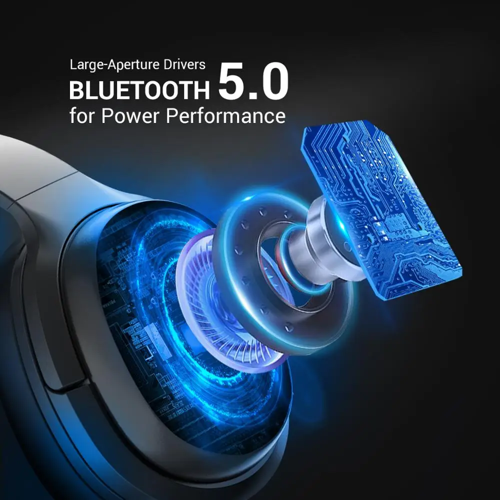 EKSA E5 ANC 5 0 Bluetooth Headphones Active Noise Cancelling Wireless Headphone Foldable Headset 920mAh With CVC 8 0 Microphone