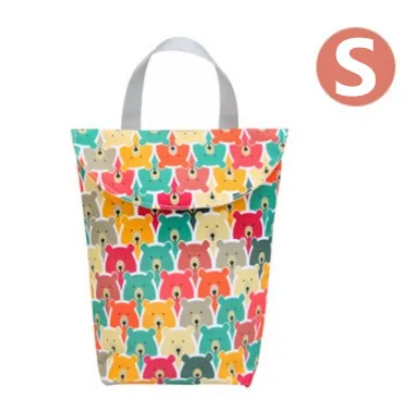 Водонепроницаемая сумка для подгузников, Многофункциональный органайзер для детских подгузников, многоразовая сумка для хранения, дорожная сумка для подгузников - Цвет: Bear(S)