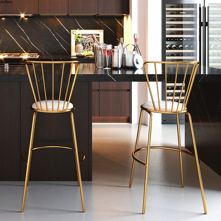 Tanio Krzesło barowe skandynawska minimalistyczna krzesło barowe oparcie wysoki stołek
